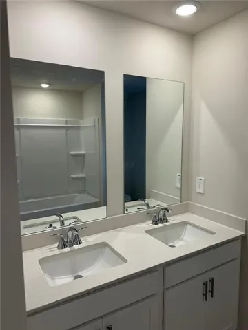 a view of a room with an empty space