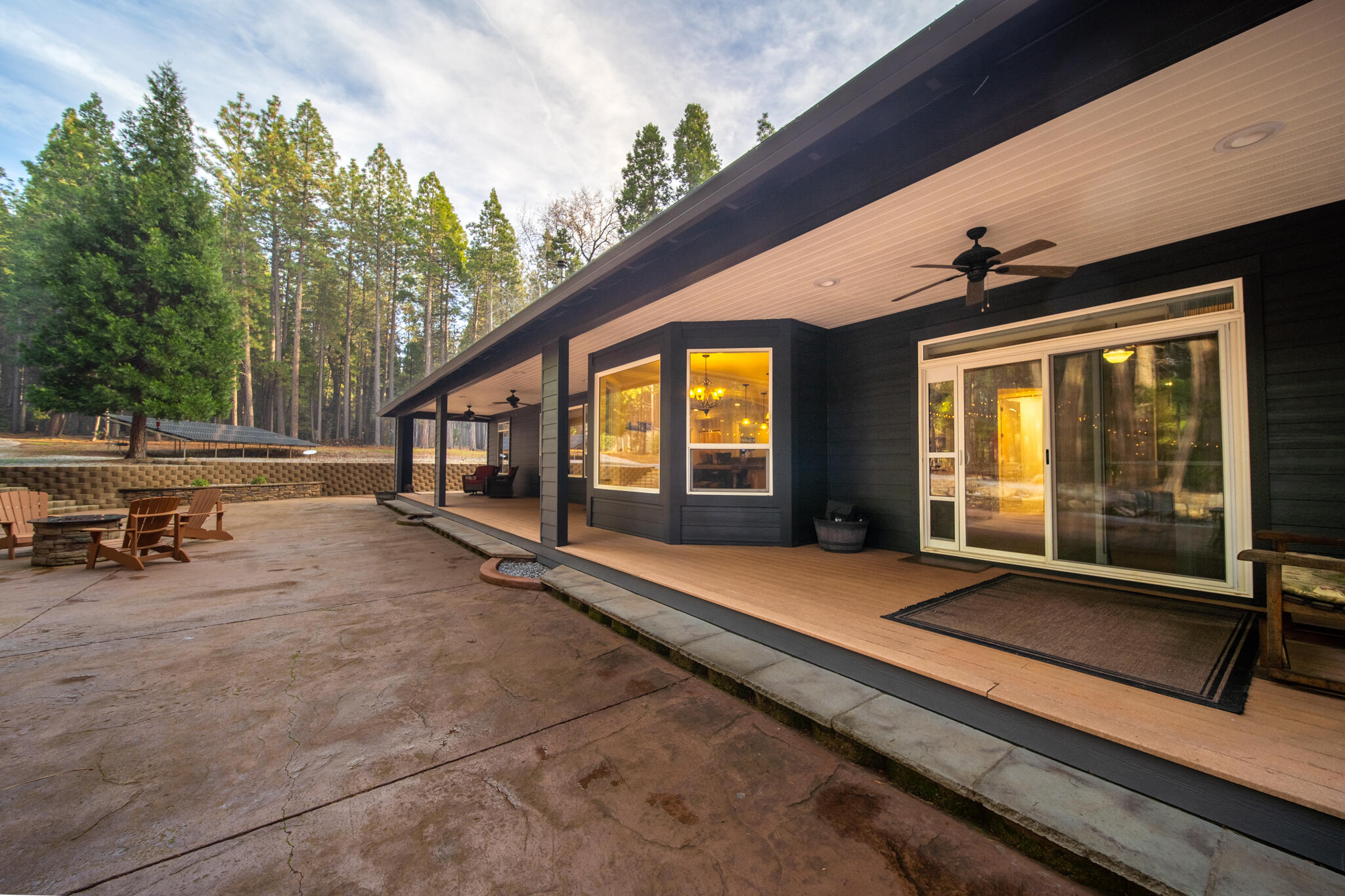 7795 Eastmoore Road Shingletown, CA 96088 - Photo 40 of 61 a view of a house with backyard and sitting area