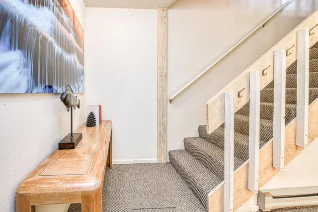 a view of an entryway with staircase