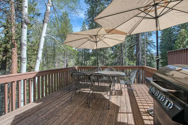 a view of a patio on the roof deck