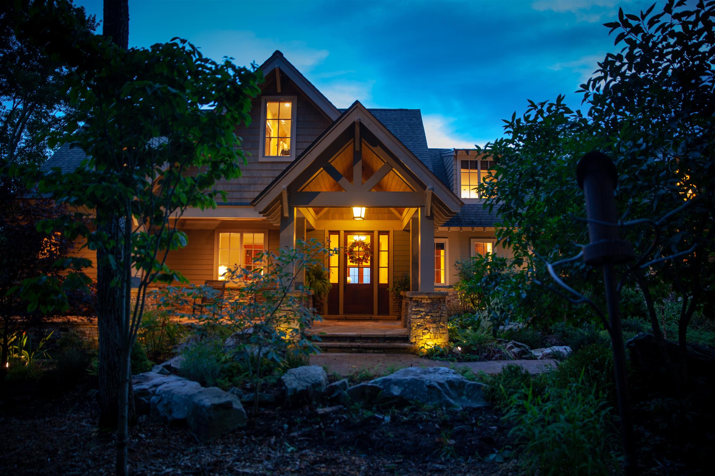 705 Myers Point Road Sewanee, TN 37375 - Photo 3 of 30 A picture of the front at dusk.