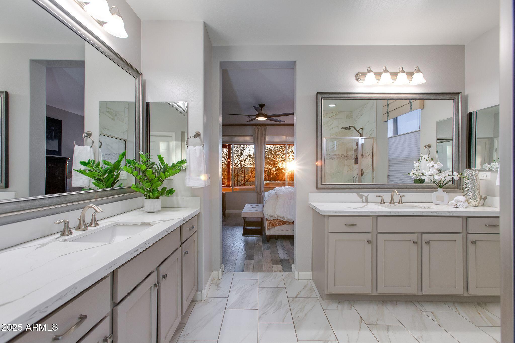3800 Gold Ridge Road Wickenburg, AZ 85390 - Photo 27 of 51 a bathroom with a sink double vanity and a mirror