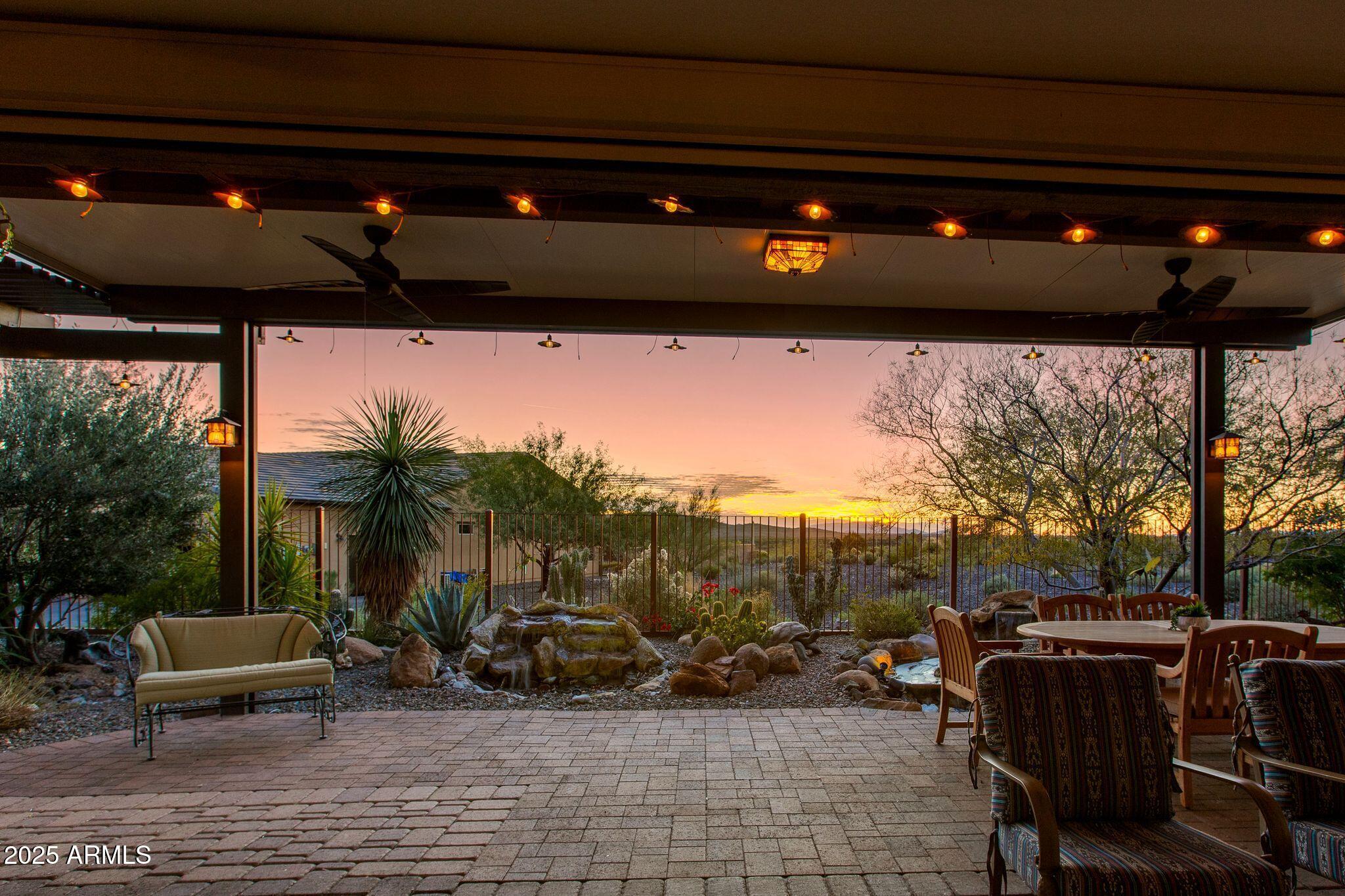 3800 Gold Ridge Road Wickenburg, AZ 85390 - Photo 30 of 51 a view of living room with patio furniture and garden
