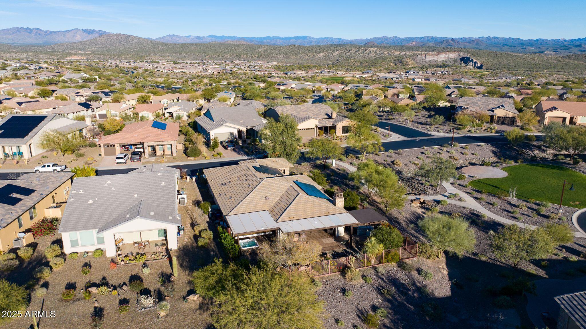 3800 Gold Ridge Road Wickenburg, AZ 85390 - Photo 46 of 51 an aerial view of residential houses with outdoor space