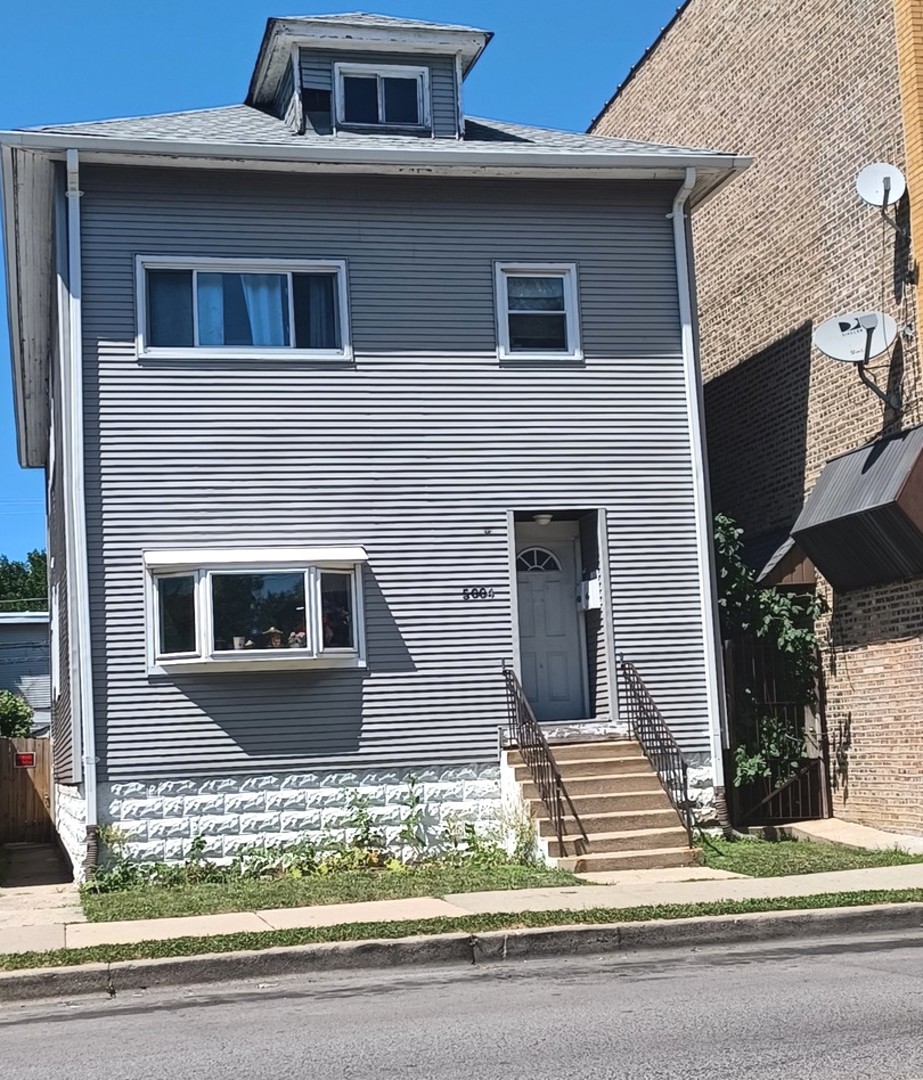 a front view of a house