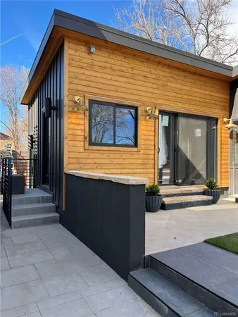 a view of a entryway door front of house