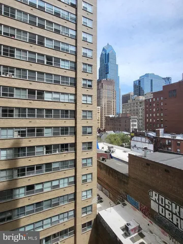 a view of a city from a balcony