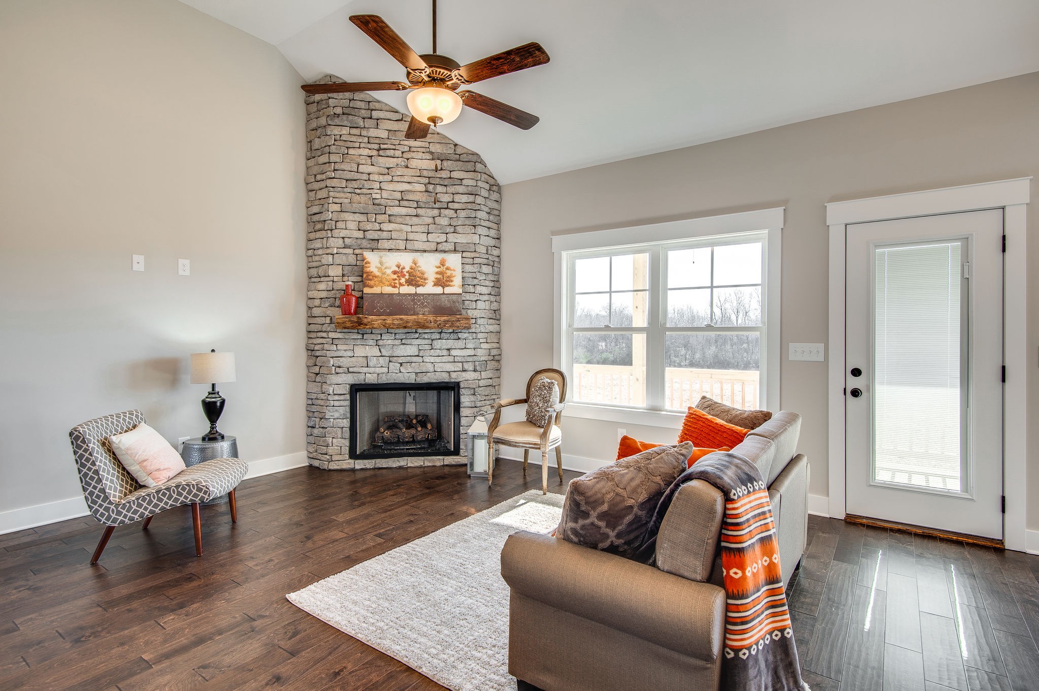 1026 Hayshed Road Dickson, TN 37055 - Photo 4 of 30 a living room with furniture a fireplace and wooden floor