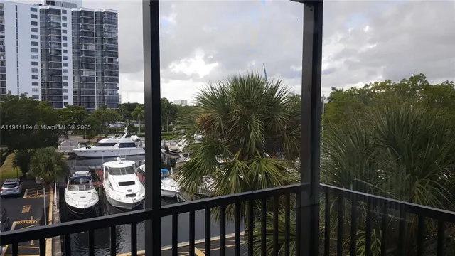 a view of a city from a balcony