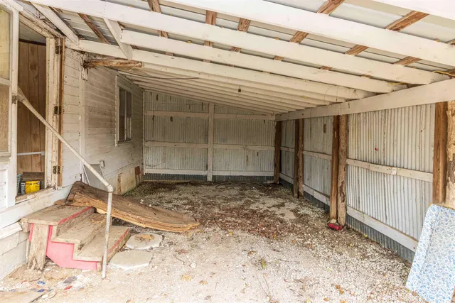 a backyard of a house