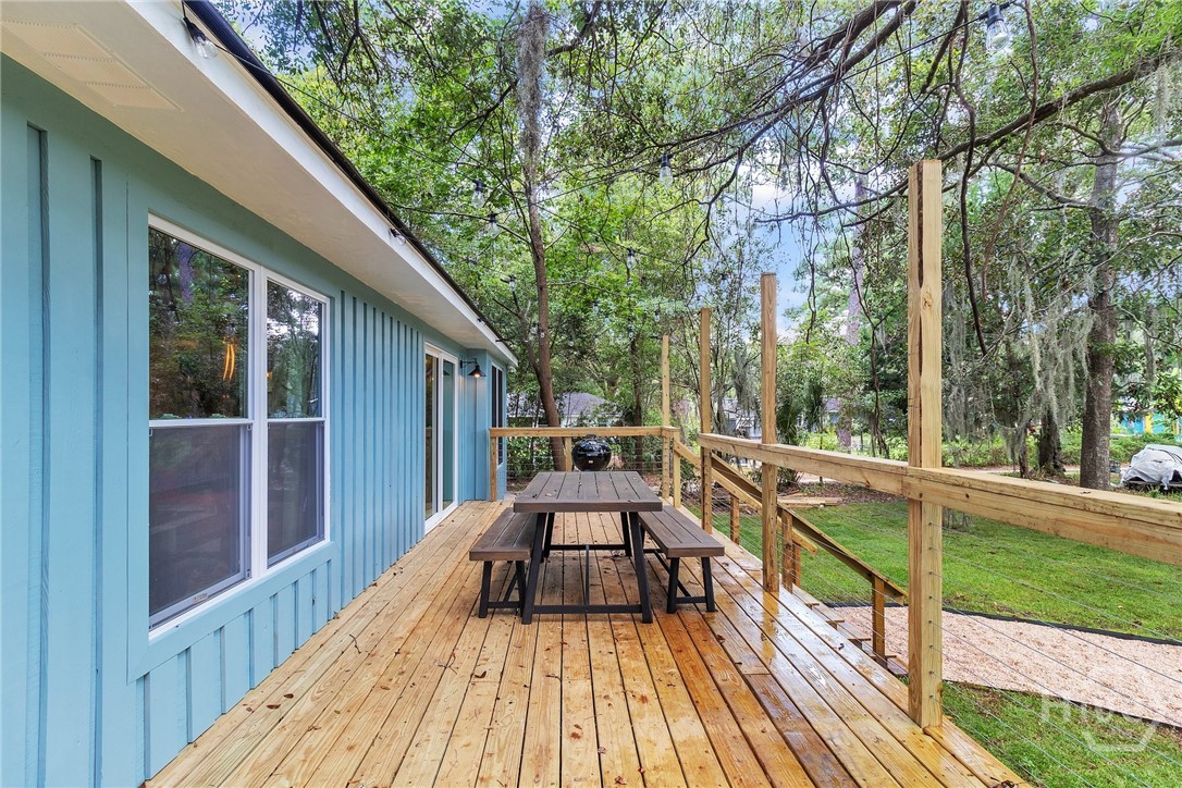 908 Woodpecker Road Savannah, GA 31410 - Photo 42 of 52 Backyard in the spring