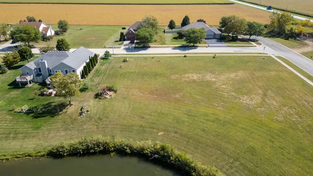 a view of a swimming pool with an ocean view