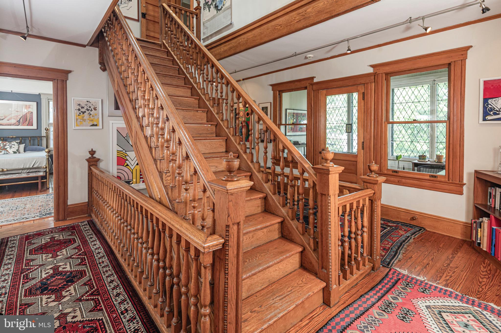 54 Hodge Road Princeton, NJ 08540 - Photo 24 of 51 a view of entryway with wooden floor and stairs