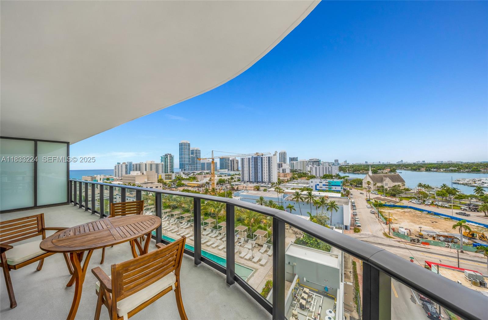 580 72nd Street, Unit 910 Miami Beach, FL 33141 - Photo 44 of 60 a view of a balcony with city view