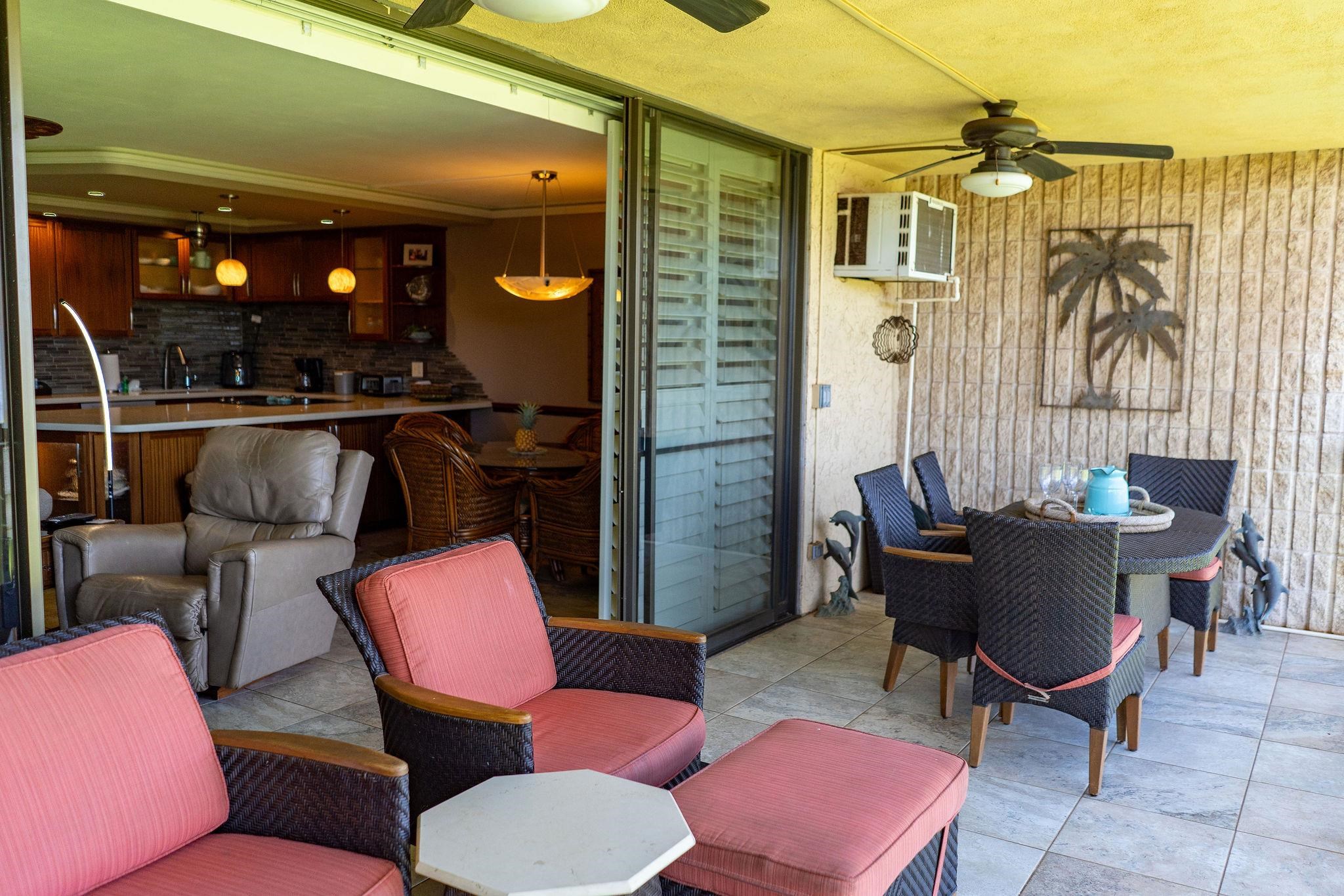 1032 South Kihei Road, Unit B420 Kihei, HI 96753 - Photo 21 of 47 a outdoor living space with furniture and a rug
