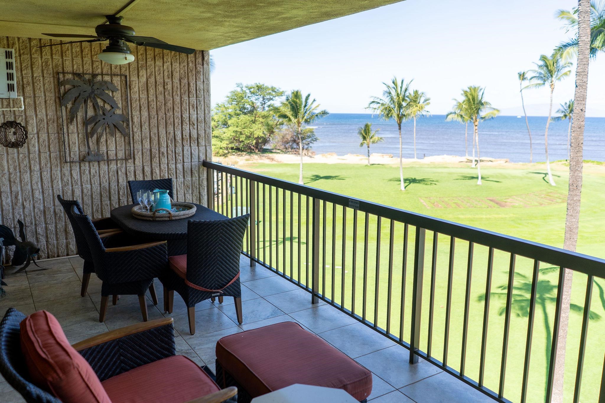 1032 South Kihei Road, Unit B420 Kihei, HI 96753 - Photo 22 of 47 a view of a balcony with furniture