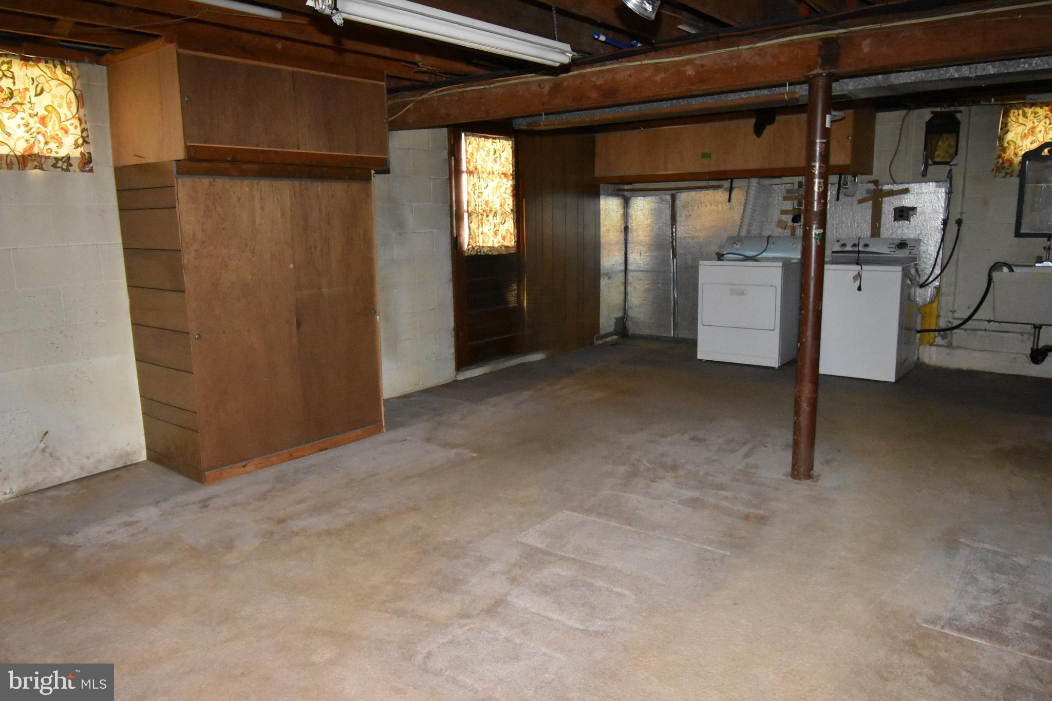1326 Spring Avenue Rosedale, MD 21237 - Photo 33 of 37 Lower-Leve Laundry Area w/Exterior Door