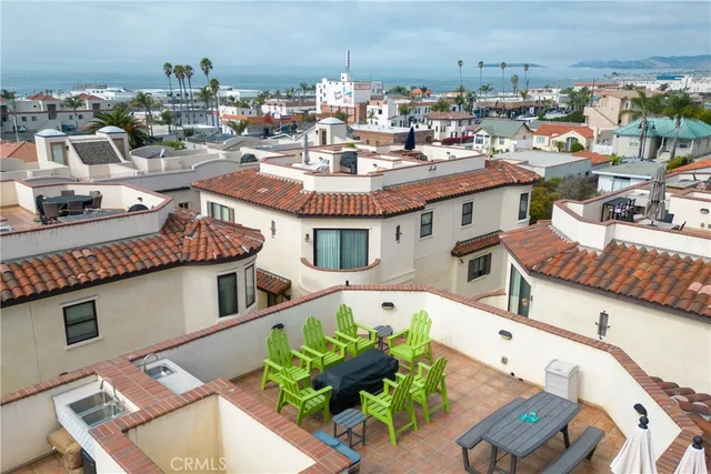 a view of a city with tall buildings in the background