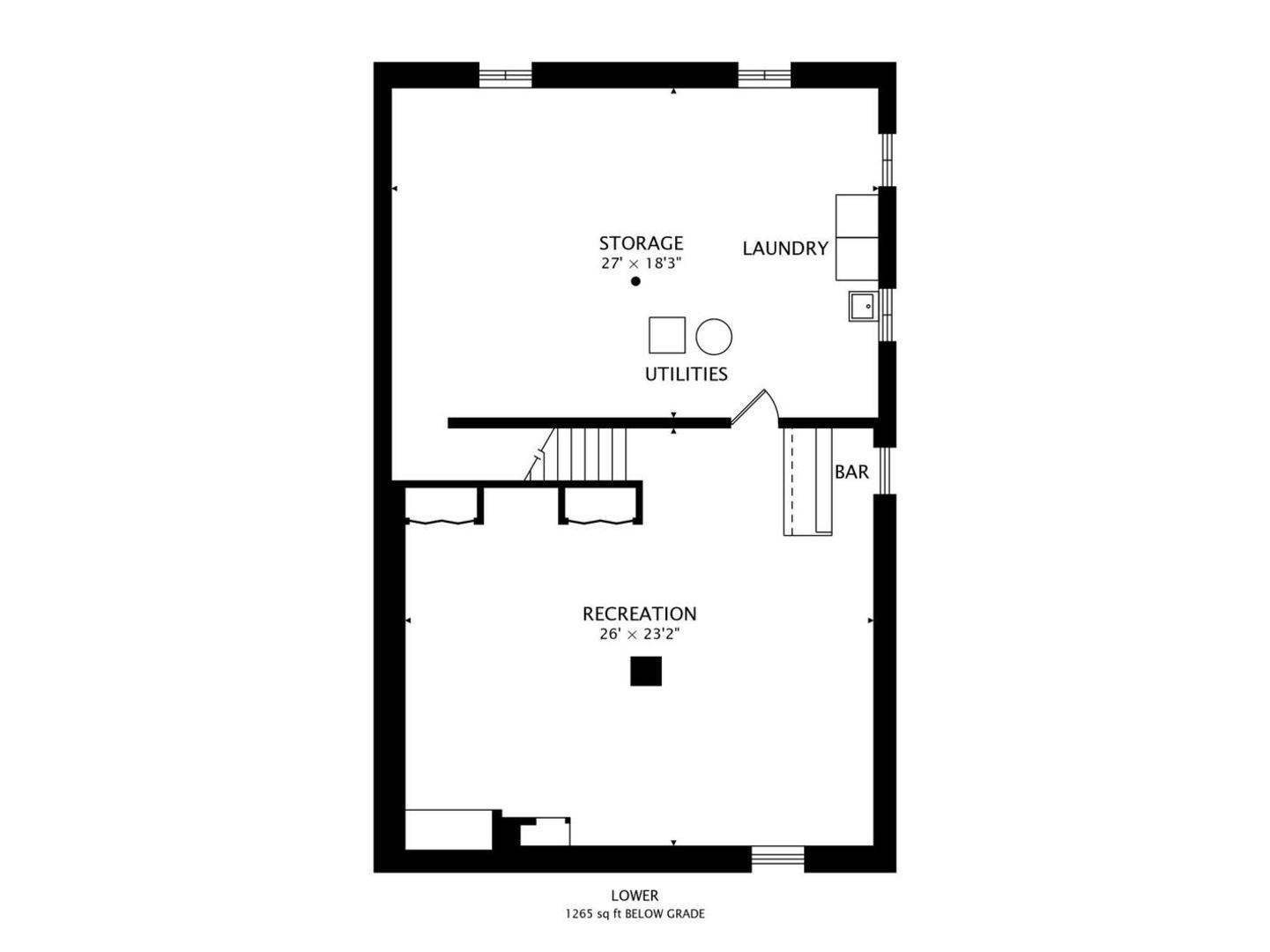 4618 William Street Johnsburg, IL 60051 - Photo 39 of 40 a picture of a bench in a white wall