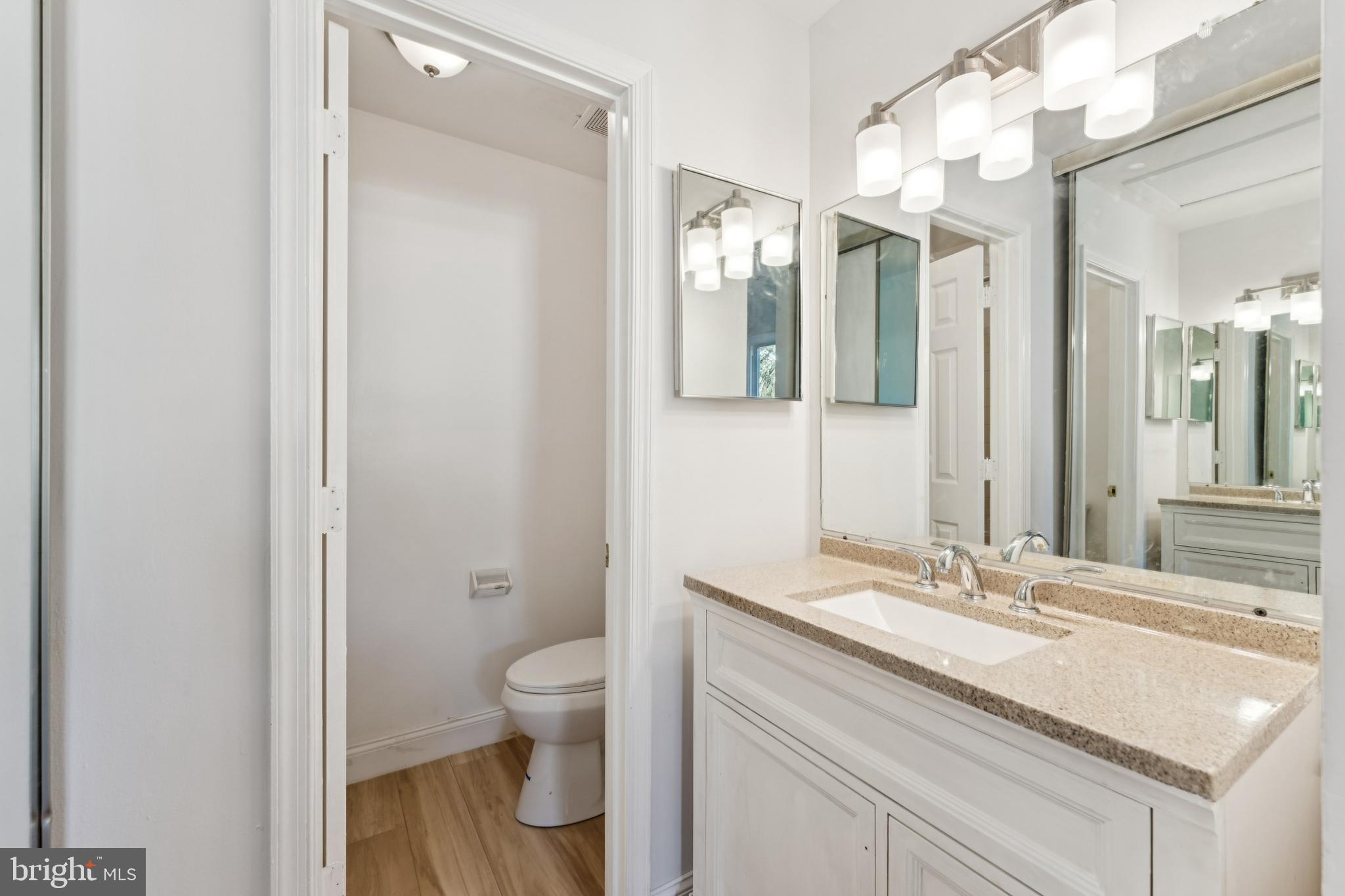 2107 High Timber Road Fort Washington, MD 20744 - Photo 19 of 30 a bathroom with a sink vanity mirror and toilet