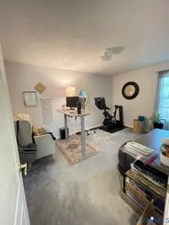 a bedroom with furniture