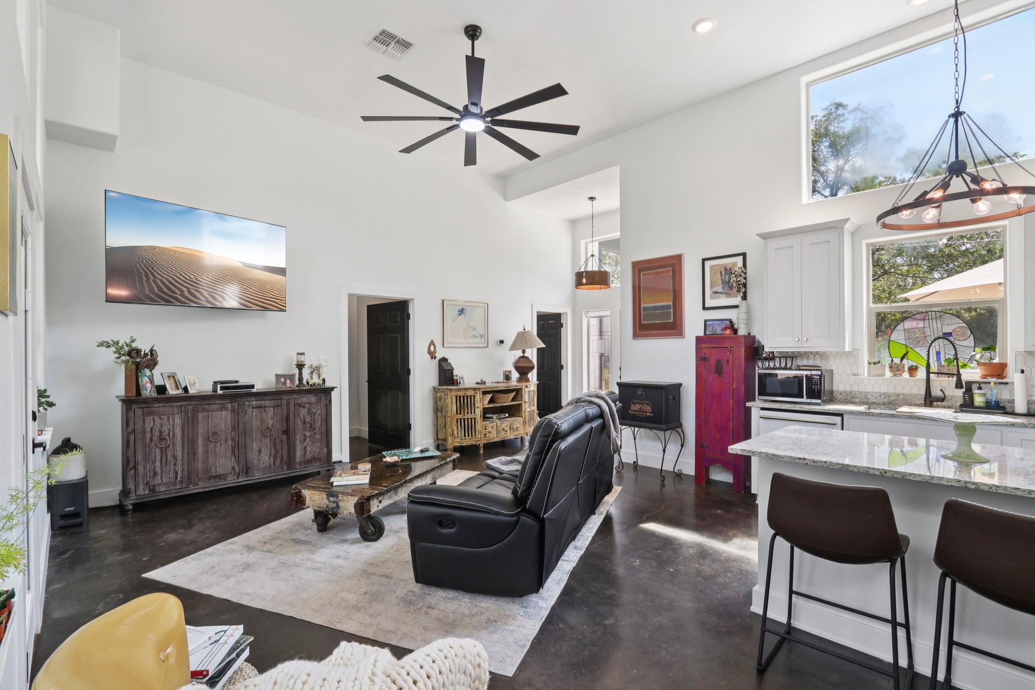 604 Wilhelm Street Bastrop, TX 78602 - Photo 11 of 39 a living room with furniture and a flat screen tv
