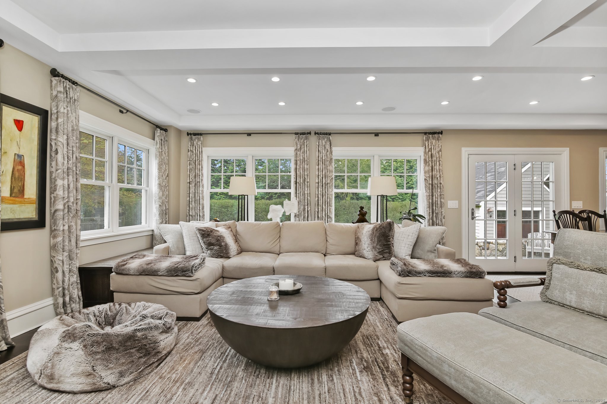 11 Old Hill Road Westport, CT 06880 - Photo 6 of 34 a living room with furniture and a large window