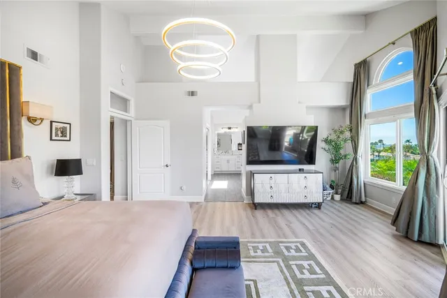 a spacious bathroom with a bathtub sink and a shower