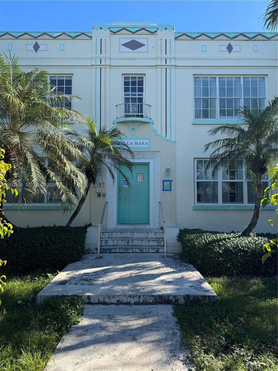 a front view of a house