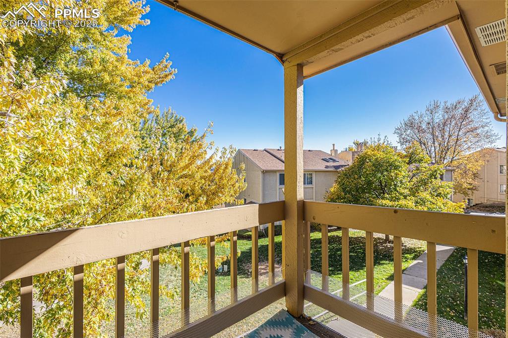 846 Tenderfoot Hill Road, Unit 202 Colorado Springs, CO 80906 - Photo 13 of 19 a view of a balcony with yard