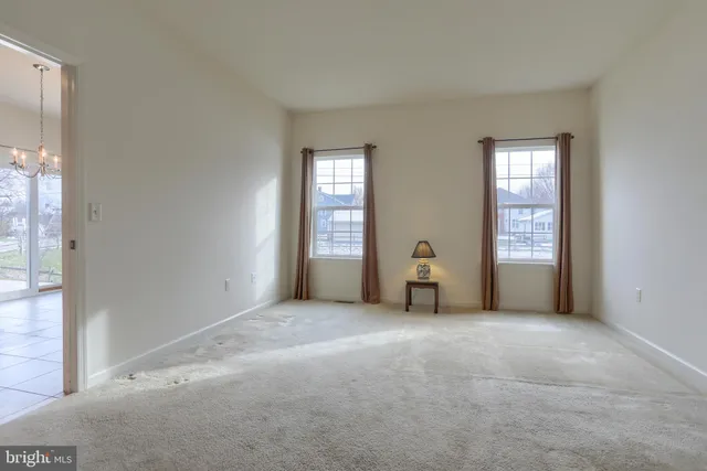 a view of empty room