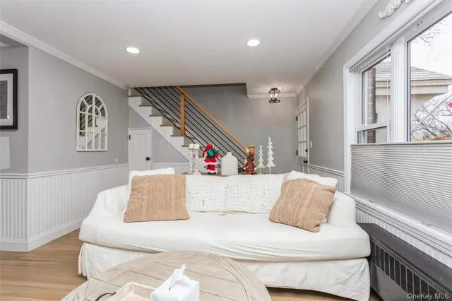 a bedroom with furniture and a couch