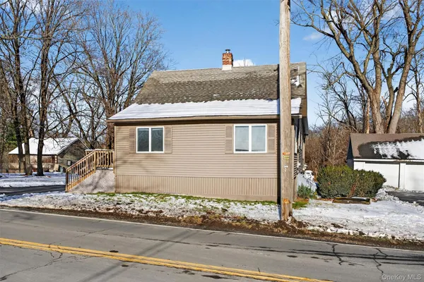 a front view of a house