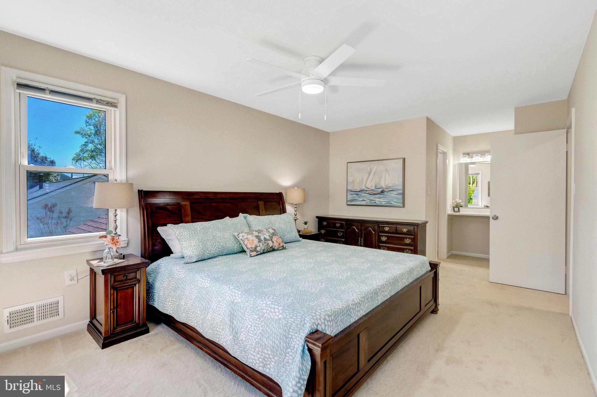 9010 Brook Ford Road Burke, VA 22015 - Photo 25 of 46 Primary Bedroom easily fits a king-sized bed!