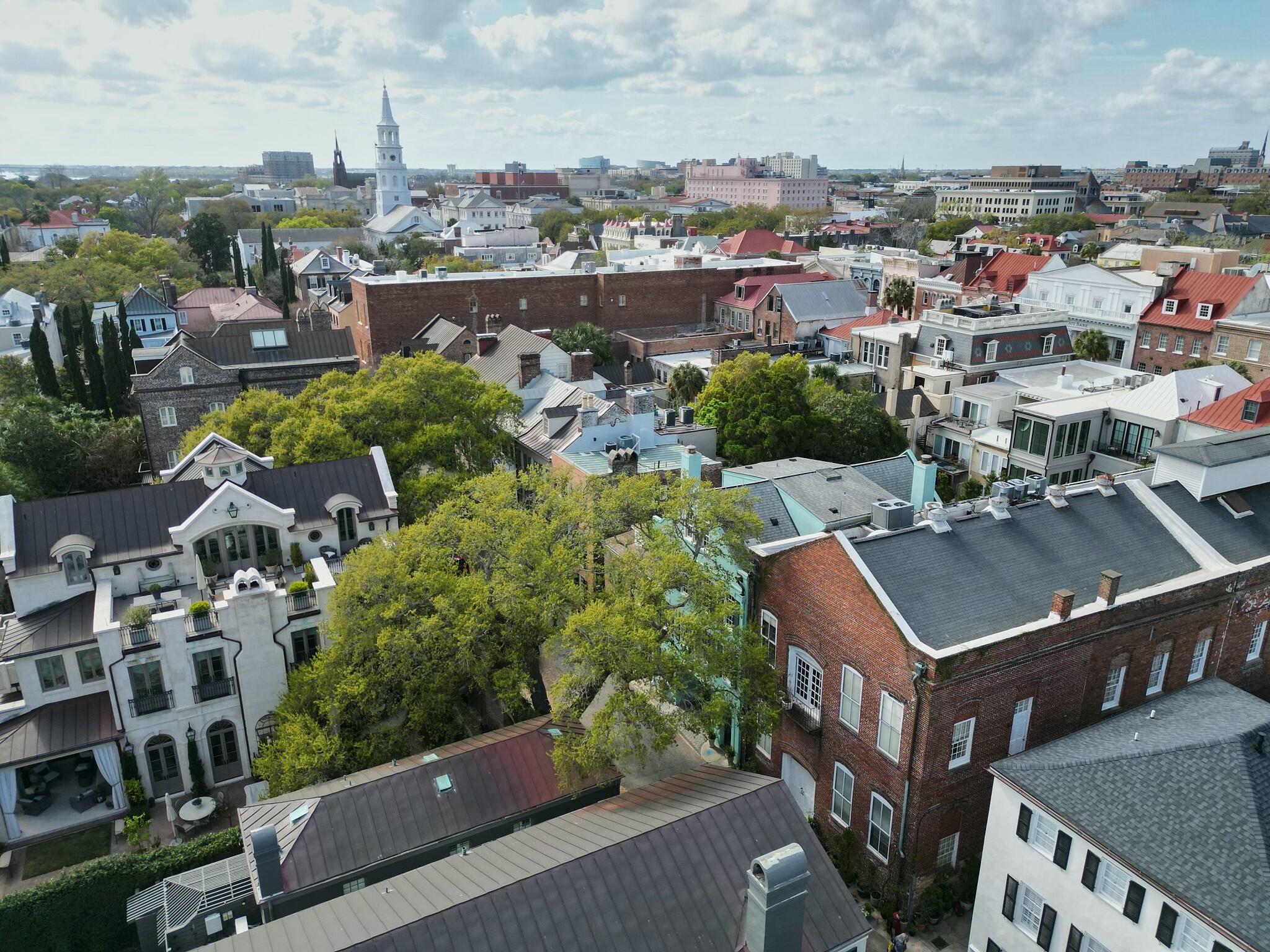 12 Elliott Street, Unit A Charleston, SC 29401 - Photo 54 of 56 Bird's eye view
