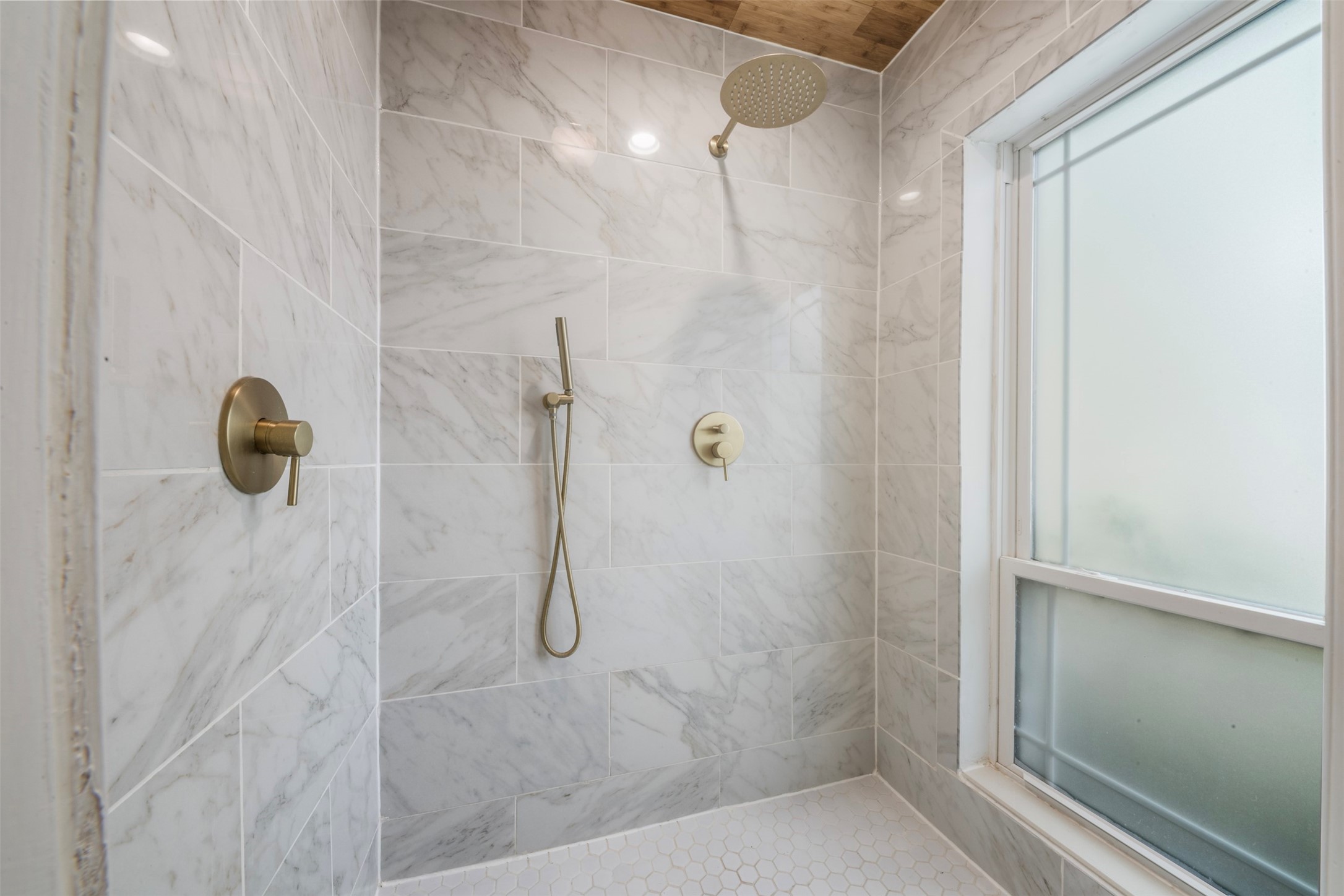 4307 Spellman Road Houston, TX 77035 - Photo 25 of 31 Expansive custom shower - a must-see! Photo doesn't do it justice.