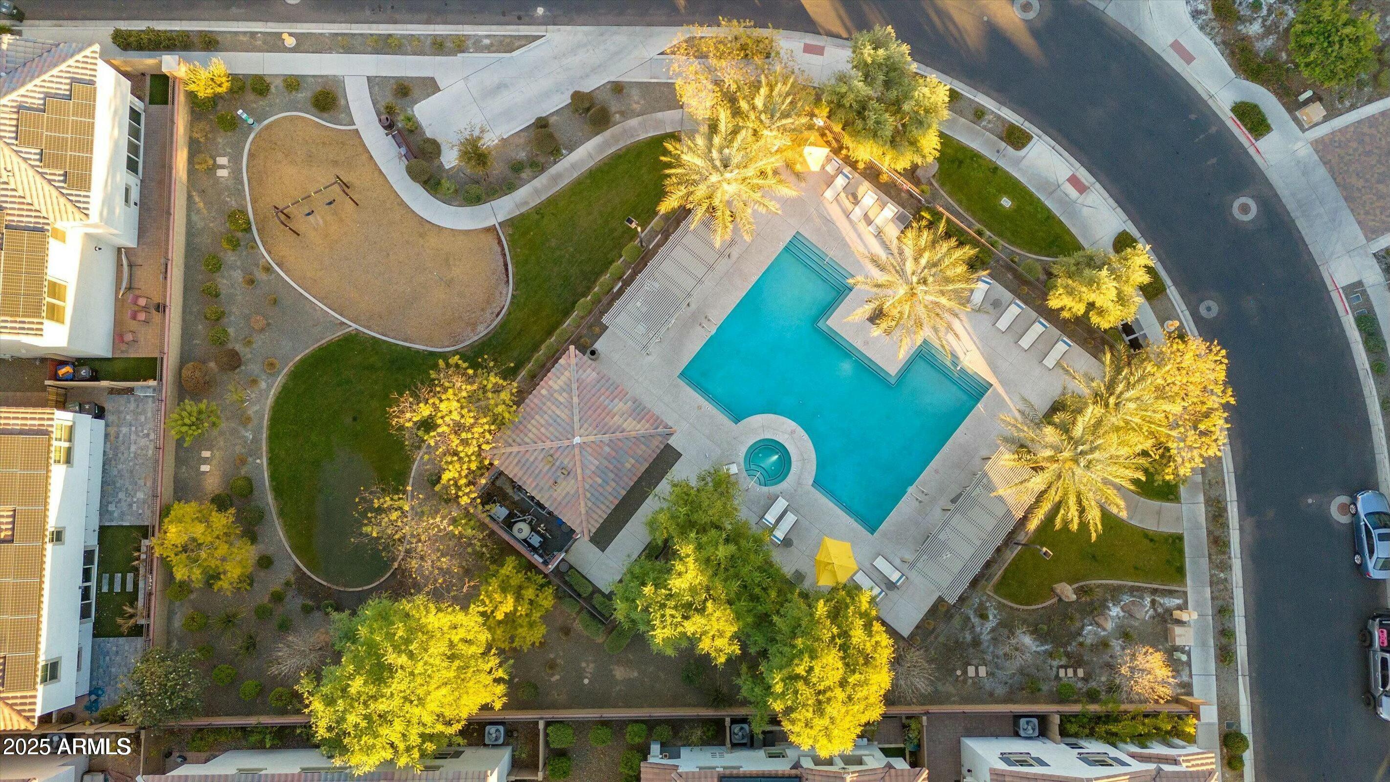 17160 North 9th Place Phoenix, AZ 85022 - Photo 44 of 46 an aerial view of a swimming pool