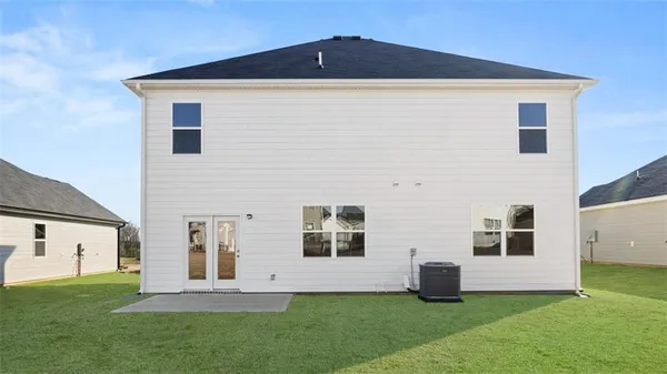 a front view of house with yard