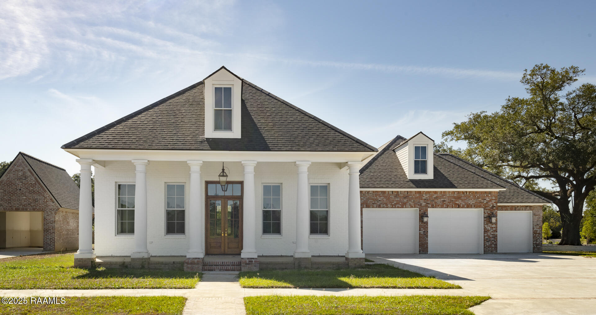 Front Elevation With 3 Car Garage