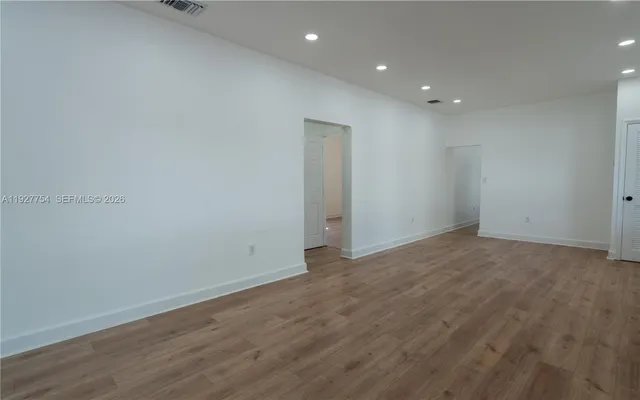 a view of an empty room