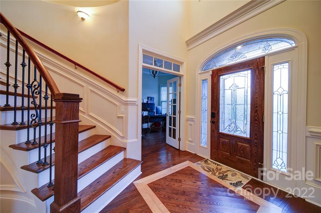 174 Birdie Drive Stanley, NC 28164 - Photo 37 of 46 a view of an entryway with wooden floor and door