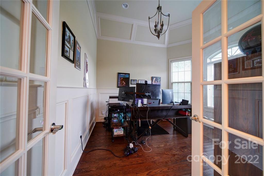 174 Birdie Drive Stanley, NC 28164 - Photo 38 of 46 a view of a dining room with furniture window and wooden floor