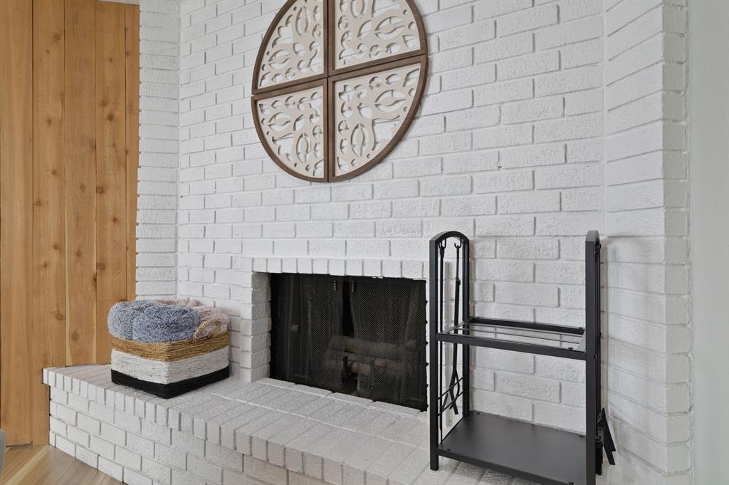 5112 Arbor Glen Road The Colony, TX 75056 - Photo 20 of 40 Details featuring a brick fireplace