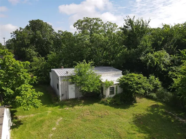 a view of a garden with plants