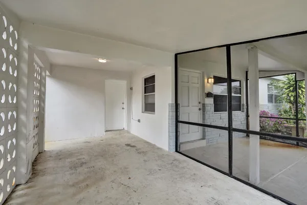 a view of front door