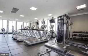 851 North Glebe Road, Unit 417 Arlington, VA 22203 - Photo 37 of 38 a view of a room with gym equipment