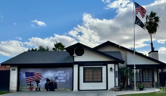 a front view of a house