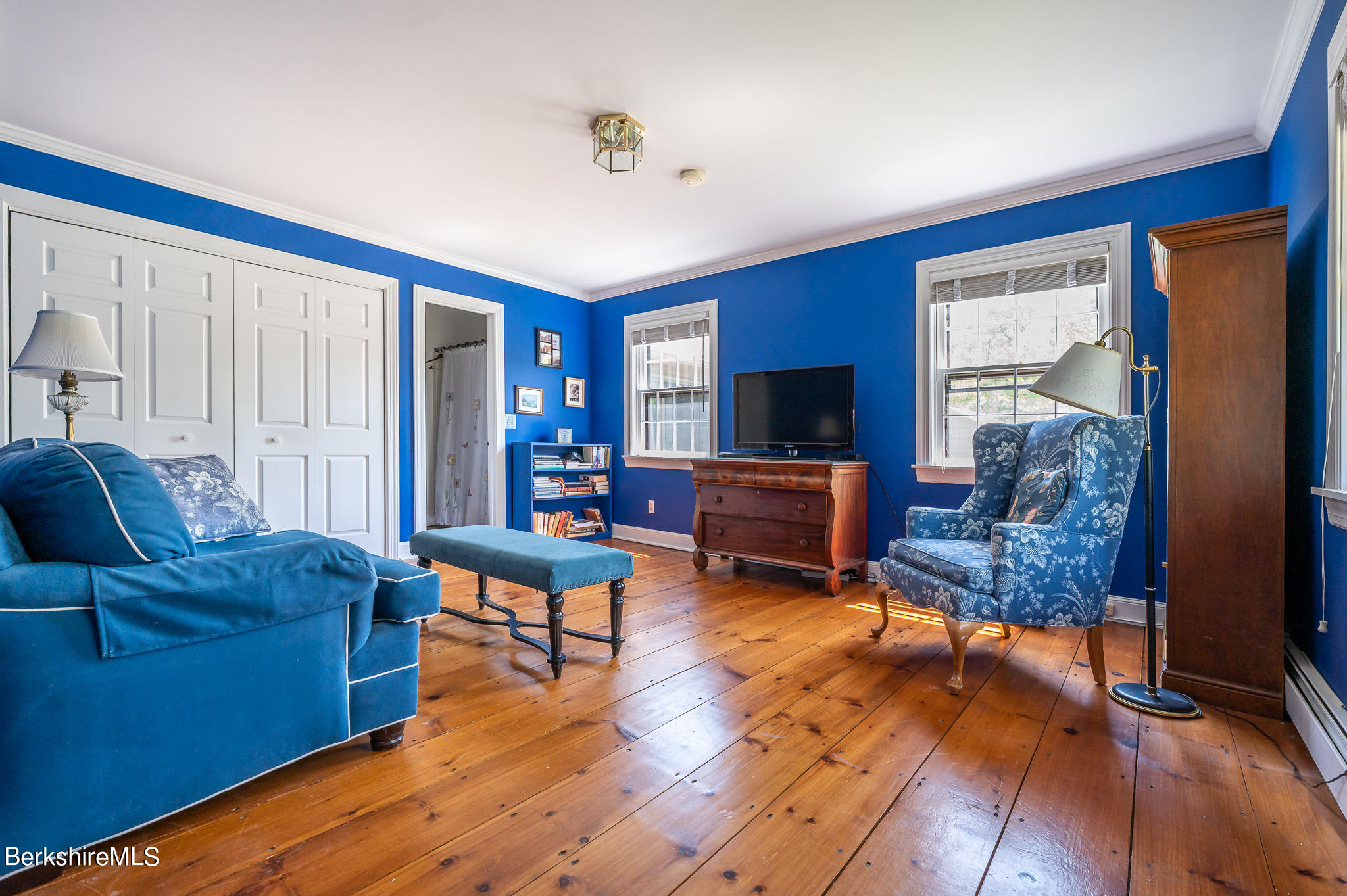 365 State Road Great Barrington, MA 01230 - Photo 15 of 34 a living room with furniture and a wooden floor