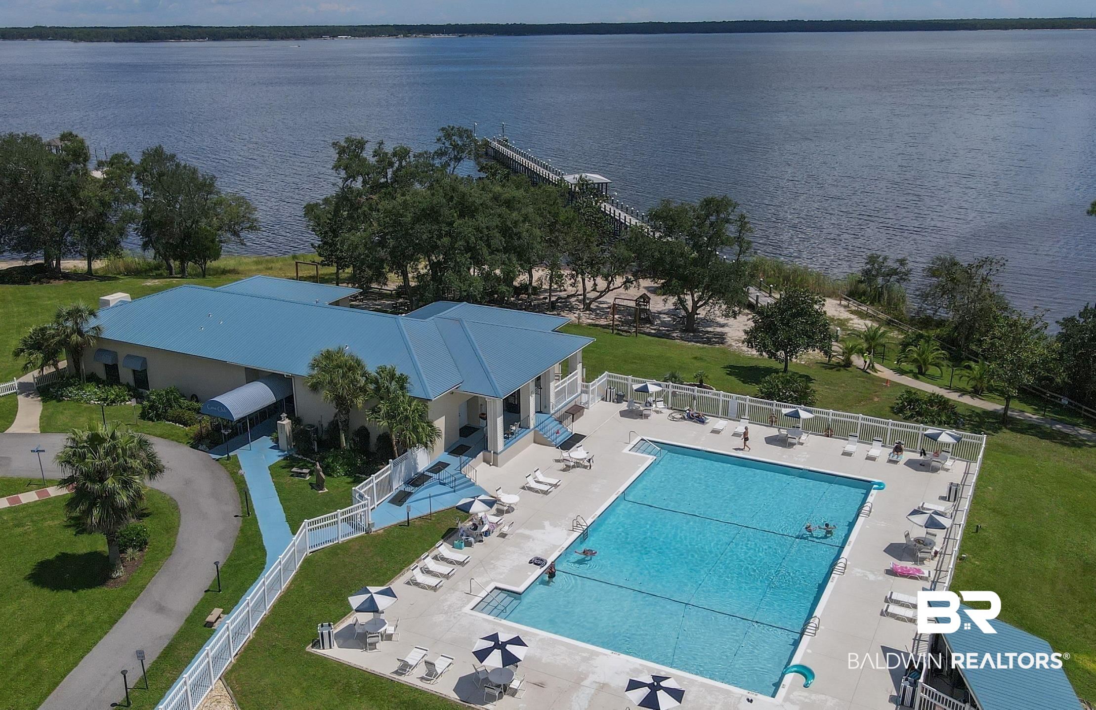 683 Escambia Loop Lillian, AL 36549 - Photo 26 of 27 Drone / aerial view with a water view