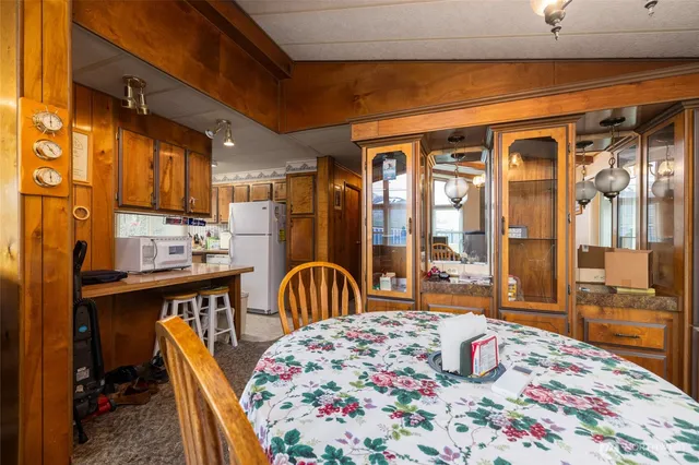 a outdoor space with a large window